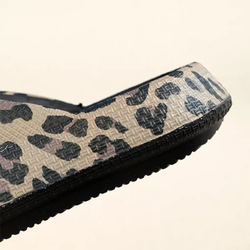 Summer Women Comfort Leopard Print Flip-Flop Sandals - Image 4