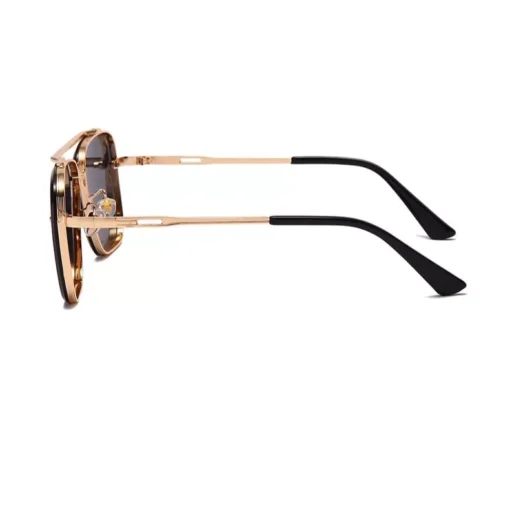 Classic Vintage Square Sunglasses – Luxury UV400 Metal Frame Shades for Men and Women - Image 9