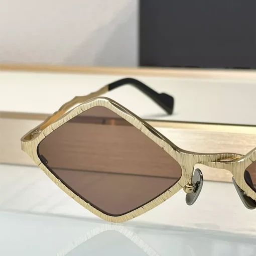 Alloy Rhombus Sunglasses UV400 Protection – Vintage Fashion Eyewear - Image 9