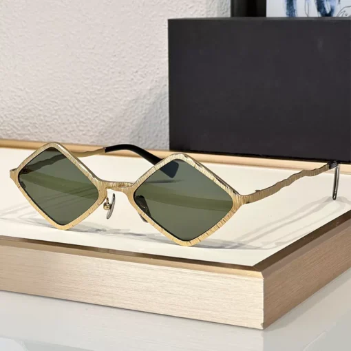 Alloy Rhombus Sunglasses UV400 Protection – Vintage Fashion Eyewear