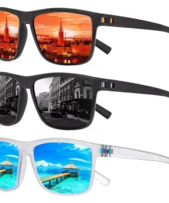 3PCS Square Polarized Sunglasses