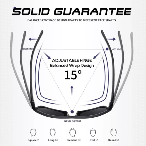3PCS Square Polarized Sunglasses - Image 4