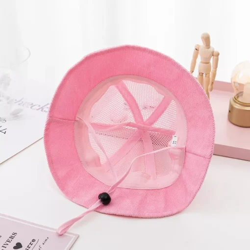 Korean Baby Summer Mesh Bucket Hat – Breathable Sprout Cap for Kids - Image 6