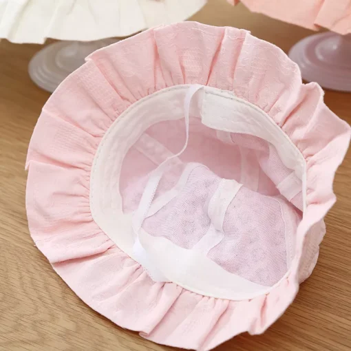 Adorable Baby Sun Hat with Lace Ruffle - Image 7