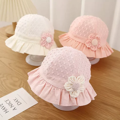 Adorable Baby Sun Hat with Lace Ruffle - Image 4
