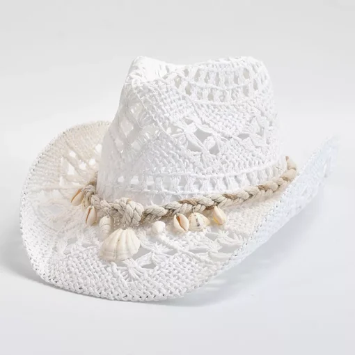 Summer Hand Woven Straw Hat for Women - Image 2