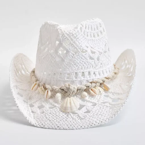 Summer Hand Woven Straw Hat for Women - Image 3