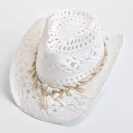 Summer Hand Woven Straw Hat for Women - Image 7