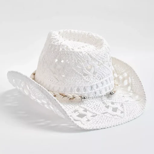 Summer Hand Woven Straw Hat for Women - Image 6