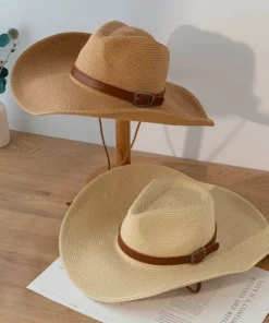 Stylish Natural Paper Western Cowboy Hat