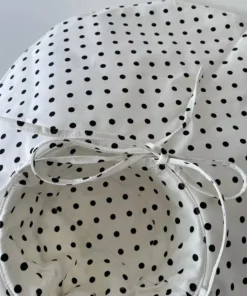 Chic Oversized Polka Dot Sun Hat for Women