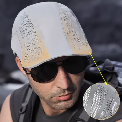 Breathable Mesh Summer Beret Cap - Image 3