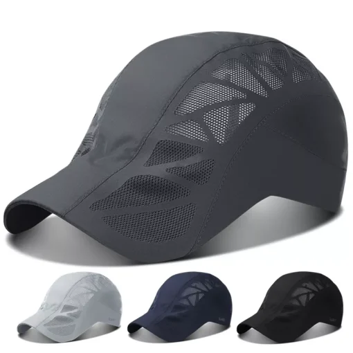 Breathable Mesh Summer Beret Cap - Image 7
