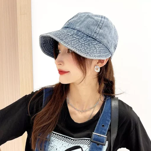 Summer Wide Brim Foldable Sunshade Fisherman Hat for Women - Image 2