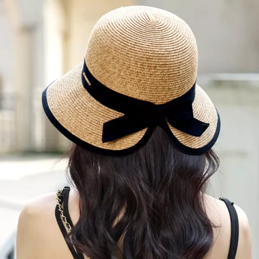 Women’s Summer Big Brimmed Sun Hat for Outdoor Travel - Image 2