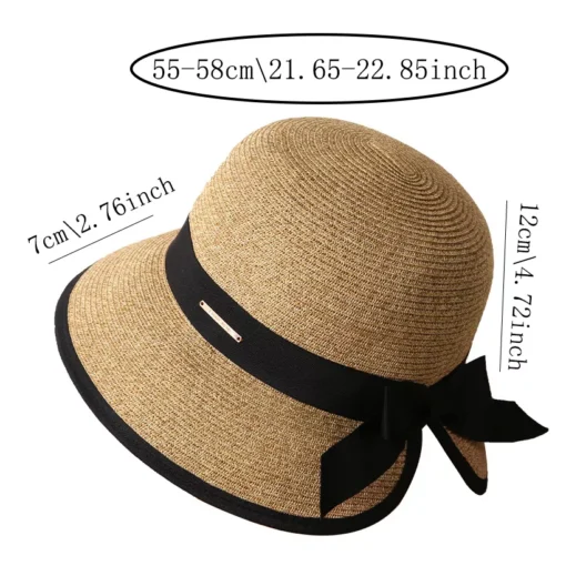 Women’s Summer Big Brimmed Sun Hat for Outdoor Travel - Image 7