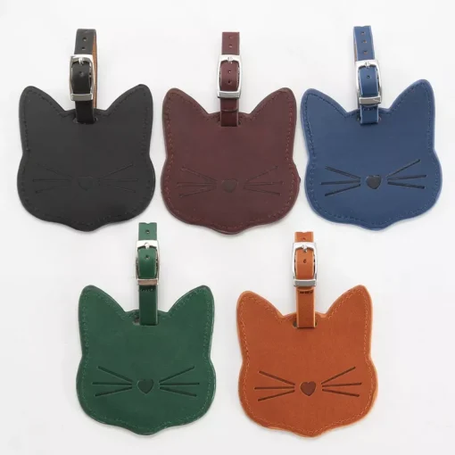 Cute Cartoon Cat Luggage Tag - Image 3