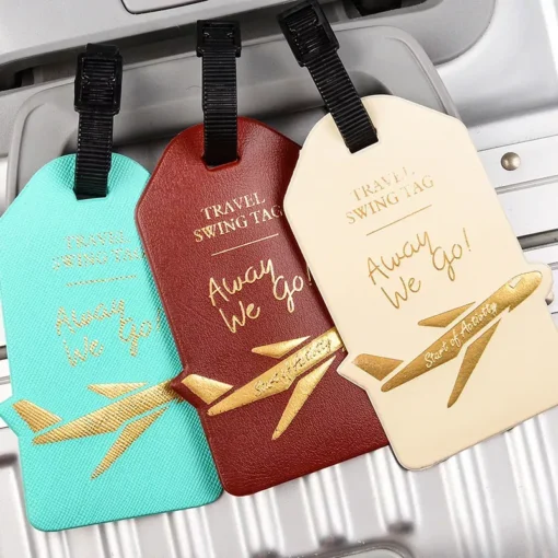 Portable PU Leather Luggage Tag - Image 4