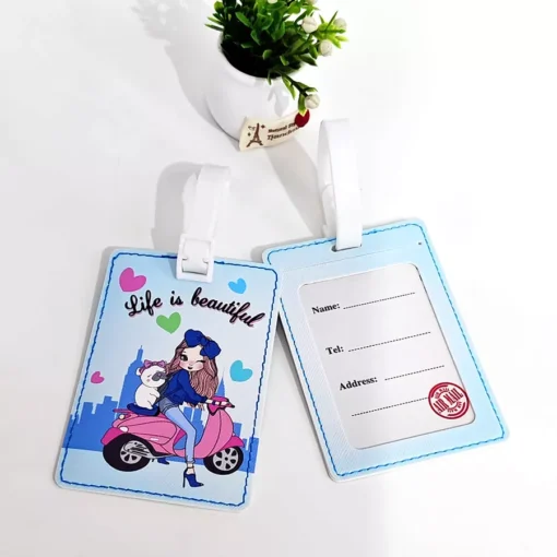 2-Piece Set PU Leather Luggage Tags - Image 6