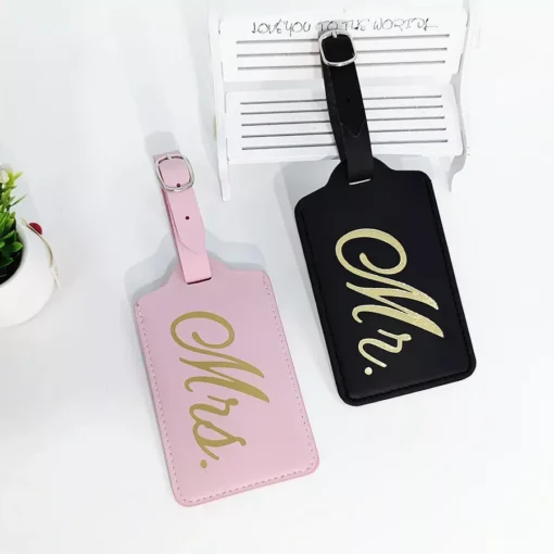 Mr. and Mrs. Couples Luggage Tags - Image 2