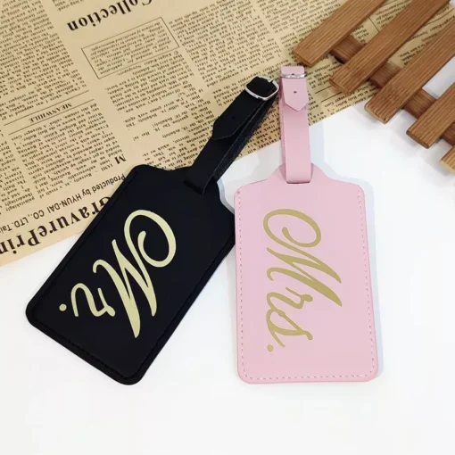 Mr. and Mrs. Couples Luggage Tags - Image 5