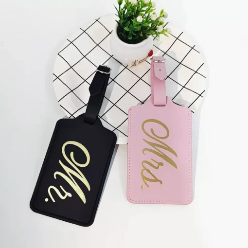 Mr. and Mrs. Couples Luggage Tags - Image 4