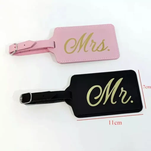 Mr. and Mrs. Couples Luggage Tags - Image 7