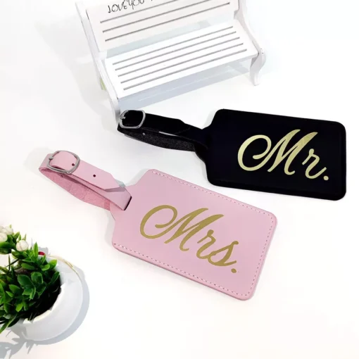 Mr. and Mrs. Couples Luggage Tags - Image 3
