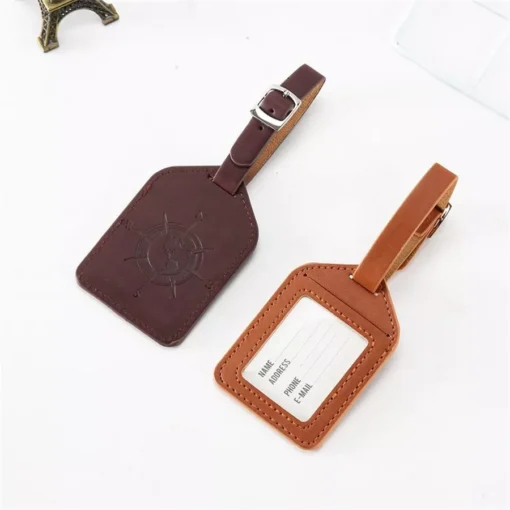 Compass Leather Luggage Tag - Image 5