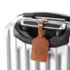 Compass Leather Luggage Tag