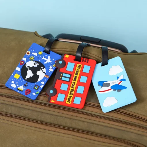 Cute Cartoon Car Silicone Luggage Tags for Travel Accessories - Image 3