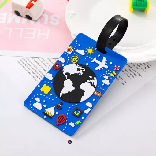Cute Cartoon Car Silicone Luggage Tags for Travel Accessories - Image 4