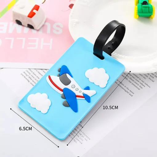 Cute Cartoon Car Silicone Luggage Tags for Travel Accessories - Image 8