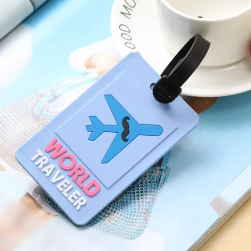 Cute PVC Plane Letters Luggage Tags - Image 5