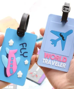 Cute PVC Plane Letters Luggage Tags