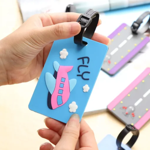 Cute PVC Plane Letters Luggage Tags - Image 4