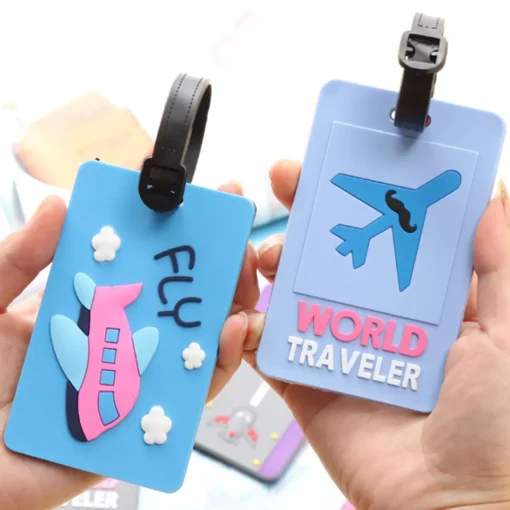 Cute PVC Plane Letters Luggage Tags - Image 2