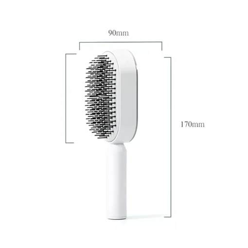 Detangling Scalp Massage Hair Brush with One-Key Self-Cleaning Feature - Image 7