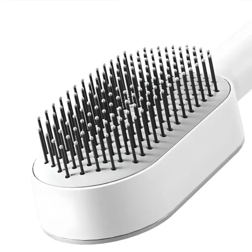 Detangling Scalp Massage Hair Brush with One-Key Self-Cleaning Feature - Image 6