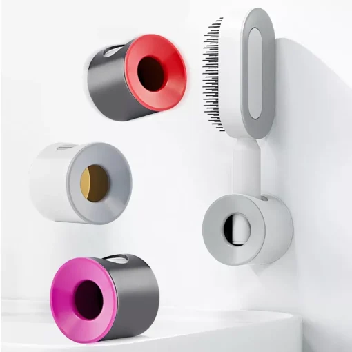 Detangling Scalp Massage Hair Brush with One-Key Self-Cleaning Feature - Image 5