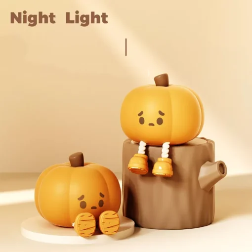 USB Rechargeable Pumpkin LED Night Light with Timer - Image 6