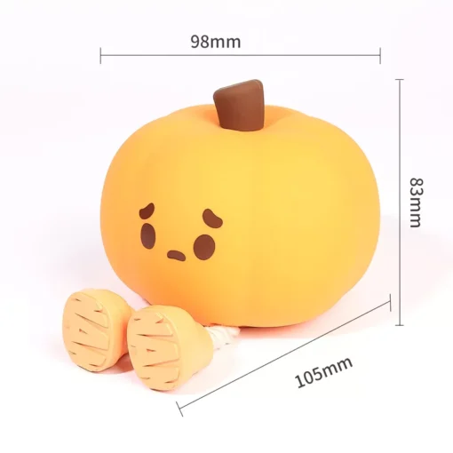 USB Rechargeable Pumpkin LED Night Light with Timer - Image 7