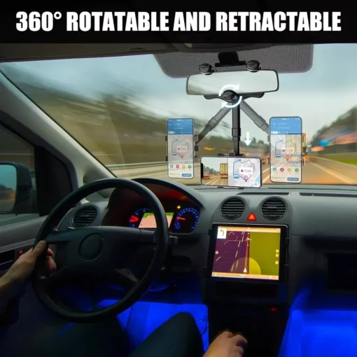 Rotatable and Retractable Car Phone Holder - Image 3