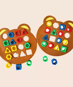 Montessori Matching Puzzle Board Game for Kids