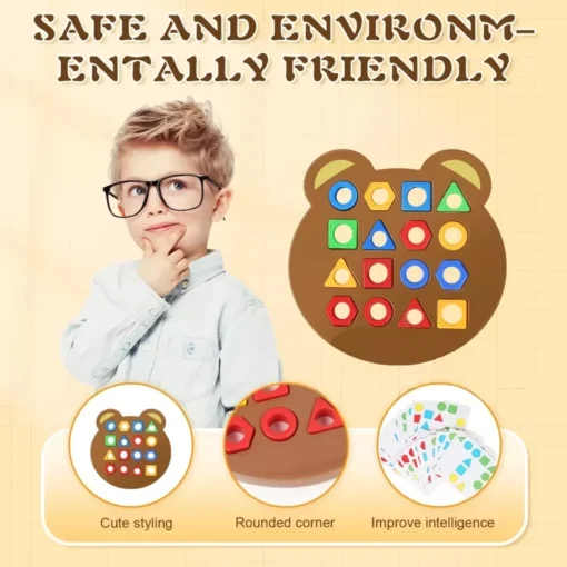 Montessori Matching Puzzle Board Game for Kids - Image 4