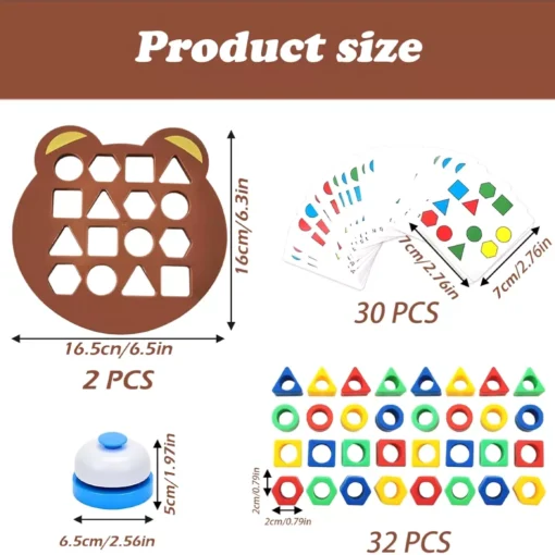 Montessori Matching Puzzle Board Game for Kids - Image 6