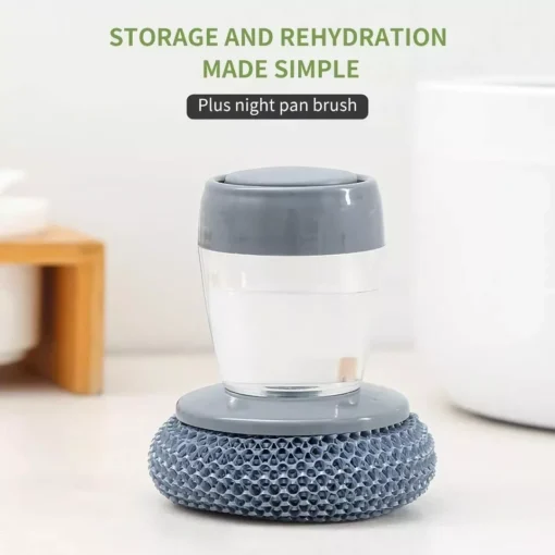 Automatic Soap Dispensing Kitchen Brush for Pans | Eco-Friendly & Powerful Cleaning Tool - Image 4