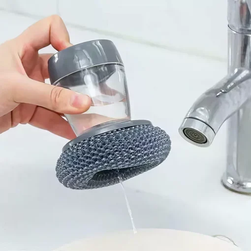 Automatic Soap Dispensing Kitchen Brush for Pans | Eco-Friendly & Powerful Cleaning Tool - Image 5