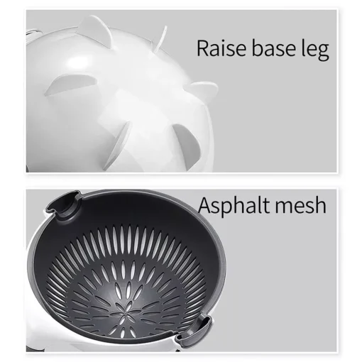 Multifunctional 9-in-1 Vegetable Slicer with Drain Basket - Image 4