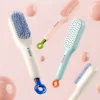 Telescopic Anti-Static Scalp Massage Comb: Self-Cleaning, for All Hair Types